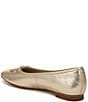 Color:Gold Leaf - Image 4 - Meadow Leather Bow Detail Ballet Flats