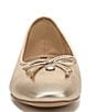 Color:Gold Leaf - Image 6 - Meadow Leather Bow Detail Ballet Flats