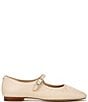 Color:Linen - Image 2 - Micah Leather Mary Jane Ballet Flats