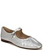 Color:Soft Silver - Image 1 - Micah Leather Mary Jane Ballet Flats