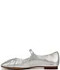 Color:Soft Silver - Image 5 - Micah Leather Mary Jane Ballet Flats