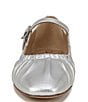 Color:Soft Silver - Image 6 - Micah Leather Mary Jane Ballet Flats