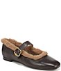 Sam Edelman Michaela Leather Faux Fur Mary Jane Flats - Image 1