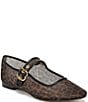 Sam Edelman Michaela Leopard Print Mesh Mary Jane Flats - Image 1