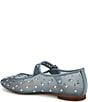 Sam Edelman Michaela Shine Mesh Gem Embellished Mary Jane Flats, Coastal Blue - Image 4