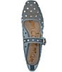 Sam Edelman Michaela Shine Mesh Gem Embellished Mary Jane Flats, Coastal Blue - Image 7