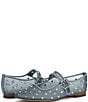 Sam Edelman Michaela Shine Mesh Gem Embellished Mary Jane Flats, Coastal Blue - Image 10