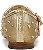 Sam Edelman Michaela Shine Mesh Gem Embellished Mary Jane Flats, Amber Gold - Image 3
