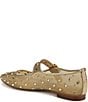 Sam Edelman Michaela Shine Mesh Gem Embellished Mary Jane Flats, Amber Gold - Image 4