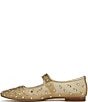 Sam Edelman Michaela Shine Mesh Gem Embellished Mary Jane Flats, Amber Gold - Image 5