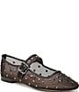 Sam Edelman Michaela Shine Rhinestone Embellished Mesh Mary Jane Flats - Image 1
