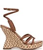 Sam Edelman Mindie Braided Leather Ankle Wrap Wedge Dress Sandals - Image 3