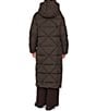 Sam Edelman Mixed Quilt Stand Collar Removable Hood Maxi Puffer - Image 6