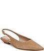 Sam Edelman Netty Suede Pointed Toe Kitten Heel Slingback Flats - Image 1