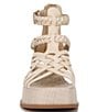 Color:Linen - Image 6 - Nicki Leather Braided Gladiator Platform Sandals