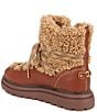 Color:Ginger Brown/Acron Brown - Image 4 - Orelia Faux Shearling Lug Sole Cold Weather Booties