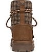 Sam Edelman Ovie Leather Plaid Fabric Faux Fur Lined Booties - Image 3