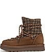 Sam Edelman Ovie Leather Plaid Fabric Faux Fur Lined Booties - Image 5