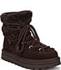 Sam Edelman Ovie Suede Faux Fur Lace Up Booties - Image 1