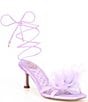 Color:Orchid Blossom - Image 1 - Pammie Strappy Floral Detail Dress Sandals