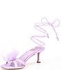 Color:Orchid Blossom - Image 4 - Pammie Strappy Floral Detail Dress Sandals