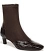 Sam Edelman Pammy Crocodile Embossed Leather Dress Booties - Image 1