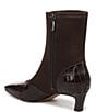 Sam Edelman Pammy Crocodile Embossed Leather Dress Booties - Image 4