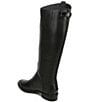Color:Black - Image 3 - Penny Back Zip Wide Calf Block Heel Riding Boots
