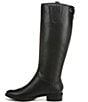 Color:Black - Image 4 - Penny Back Zip Wide Calf Block Heel Riding Boots