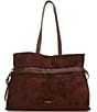 Sam Edelman Poppy Large Drawstring Suede Tote Bag, Color:Spiced Pecan - Image 2