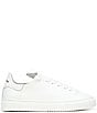 Color:White - Image 2 - Poppy Leather Lace-Up Sneakers