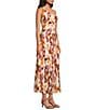 Sam Edelman Printed Dusk Draped Midi Dress - Image 3