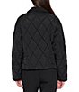 Sam Edelman Quilted Pattern Corduroy Point Collar Cropped Jacket - Image 2