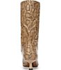 Sam Edelman Ramona Python Snake Print Leather Mid Dress Boots - Image 3
