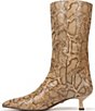 Sam Edelman Ramona Python Snake Print Leather Mid Dress Boots - Image 5
