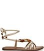Sam Edelman Rori Braided Rope Beaded Ankle Wrap Flat Sandals - Image 2