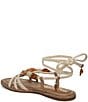 Sam Edelman Rori Braided Rope Beaded Ankle Wrap Flat Sandals - Image 4
