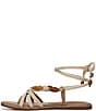 Sam Edelman Rori Braided Rope Beaded Ankle Wrap Flat Sandals - Image 5