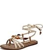 Sam Edelman Rori Braided Rope Beaded Ankle Wrap Flat Sandals - Image 6