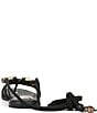 Sam Edelman Rori Leather Beaded Ankle Wrap Flat Sandals - Image 3
