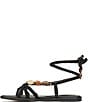 Sam Edelman Rori Leather Beaded Ankle Wrap Flat Sandals - Image 5