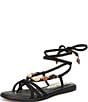 Sam Edelman Rori Leather Beaded Ankle Wrap Flat Sandals - Image 6