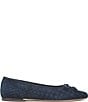 Sam Edelman Ruthie Woven Suede Bow Detail Ballet Flats - Image 5