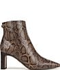 Sam Edelman Saige Two Tone Python Print Leather Dress Booties - Image 2