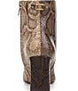 Sam Edelman Saige Two Tone Python Print Leather Dress Booties - Image 3