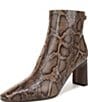 Sam Edelman Saige Two Tone Python Print Leather Dress Booties - Image 6