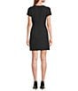 Sam Edelman Short Sleeve Bow Front Sheath Mini Dress - Image 2
