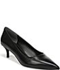 Sam Edelman Summer Leather Pointed Toe Kitten Heel Pumps - Image 1