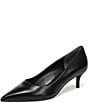 Sam Edelman Summer Leather Pointed Toe Kitten Heel Pumps - Image 5