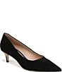Sam Edelman Summer Suede Pointed Toe Kitten Heel Pumps - Image 1